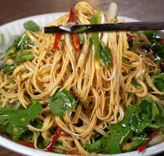 涼拌干絲成品展示